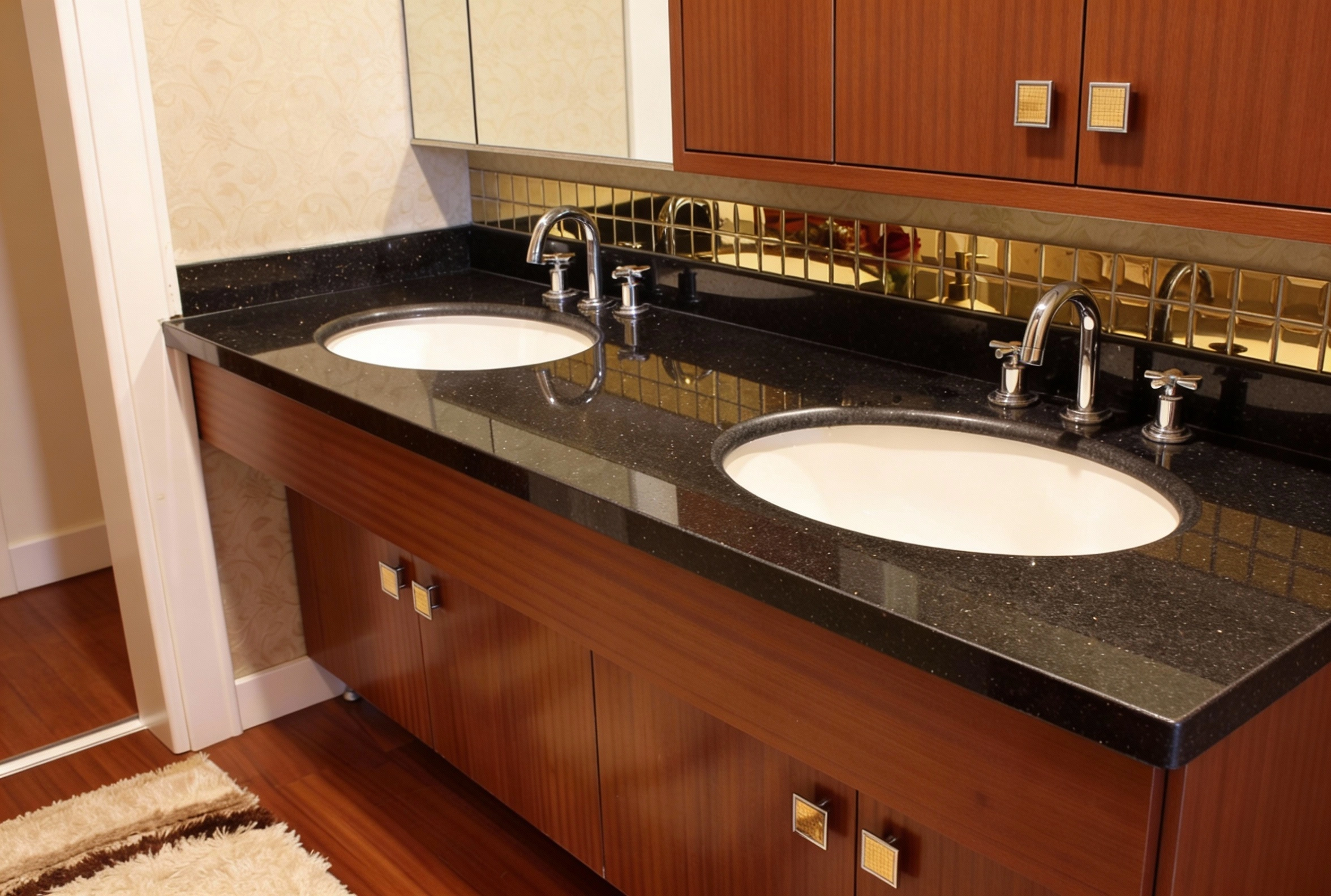 Custom bathroom cabinets and vanity design by Dallas Cabinets KB