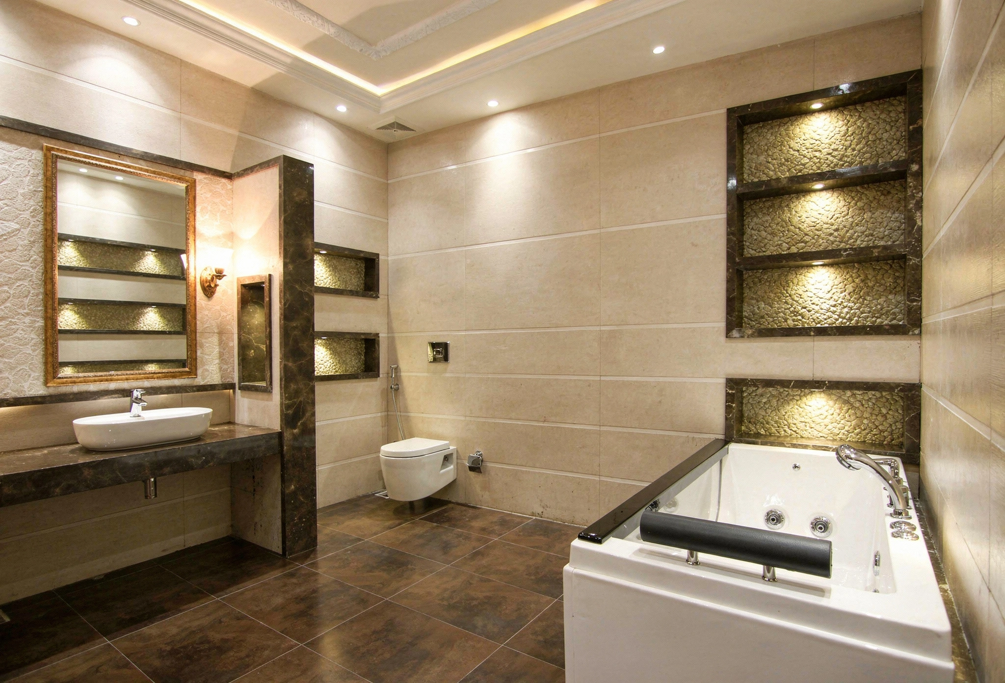 Wall mounted corner cabinet installed by Dallas Cabinets KB